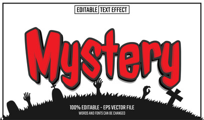 Canvas Print - mystery editable text effect