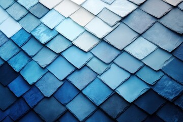 Wall Mural - Abstract Blue Tiles