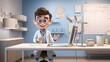© Global Stock - A photo of a 3D character in a consultation room