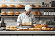 © ak159715 - A bakery with a modern minimalist style and a flat design