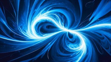 Wall Mural - Blue abstract futuristic technology, cloud and data background animation