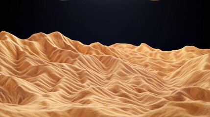 Poster - Exploring textured sand dunes abstract landscape digital artwork minimalist environment close-up view visual serenity