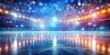 © hapsuwanArt - Top View Ice Hockey Rink Bokeh Background, AI Art
