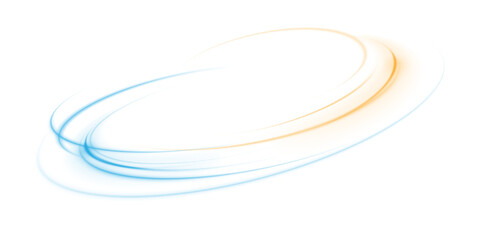 abstract light lines of motion and speed with sparks of blue and yellow color. light everyday lumino