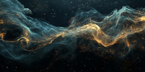 Wall Mural - abstract representation of data flows between continents,space for text