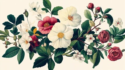 Wall Mural - Vintage Botanical Illustration