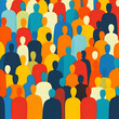 © queen - Illustration Crowd of People Diverse Community