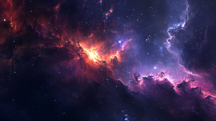 Wall Mural - milky way at night. galactic. illustration