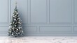 © Creative Workflow. - Elegant Christmas tree in a modern room.