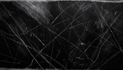 Aufkleber - Grunge Black and White Scratched Texture Background for Edgy Designs, Website Banners, Poster Art, or Abstract Digital Collages. Perfect for Urban Aesthetic or Distressed Visual Concepts