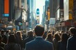 © Imagentive - Man in Suit Walking Through Busy City Street Crowd8