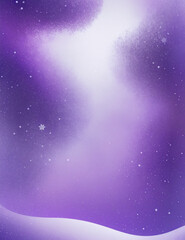 Wall Mural - night sky and stars - abstract light purple winter snow background - Generative AI
