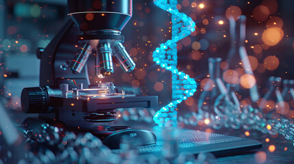 dna medical research lab, biotechnology science, medicine laboratory clinic. dna research equipment,