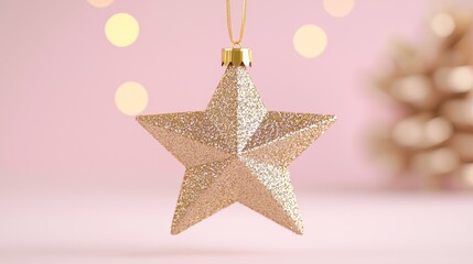 Wall Mural - Elevate your christmas home decoration with stunning iconic star ornaments for a magical holiday atmosphere