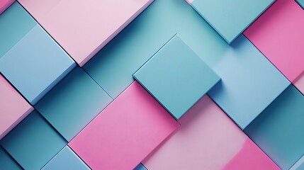 Wall Mural - multicolored polygon wallpaper blending abstract shapes in high-resolution detail.
