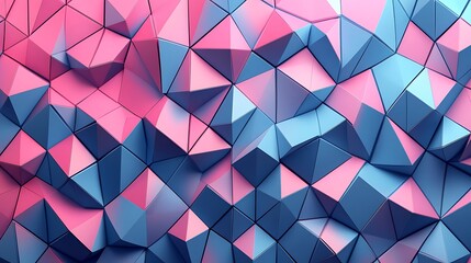Wall Mural - colorful abstract polygon geometry creating a modern high-resolution background.