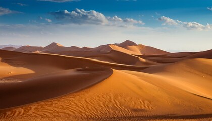 Wall Mural - desert landscape with mountains and sky