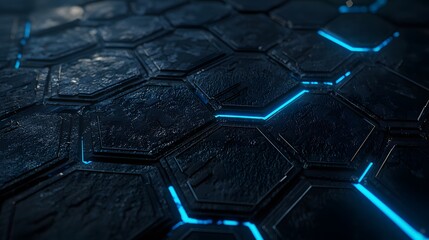 Aufkleber - Futuristic design exploration digital environment 3d texture dark setting close-up perspective high-tech concept