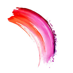 Leinwandbilder - Dynamic and colorful brush stroke for adding an artistic touch to any project