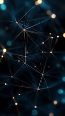 Wall Mural - futuristic web of digital connections creating a sleek network aesthetic.