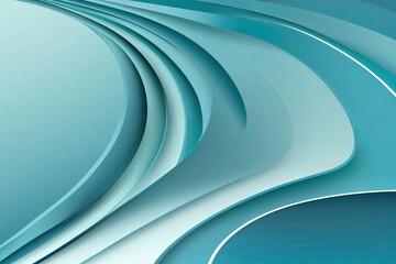 Wall Mural - light blue wavy abstract background design with gradient effect for digital art