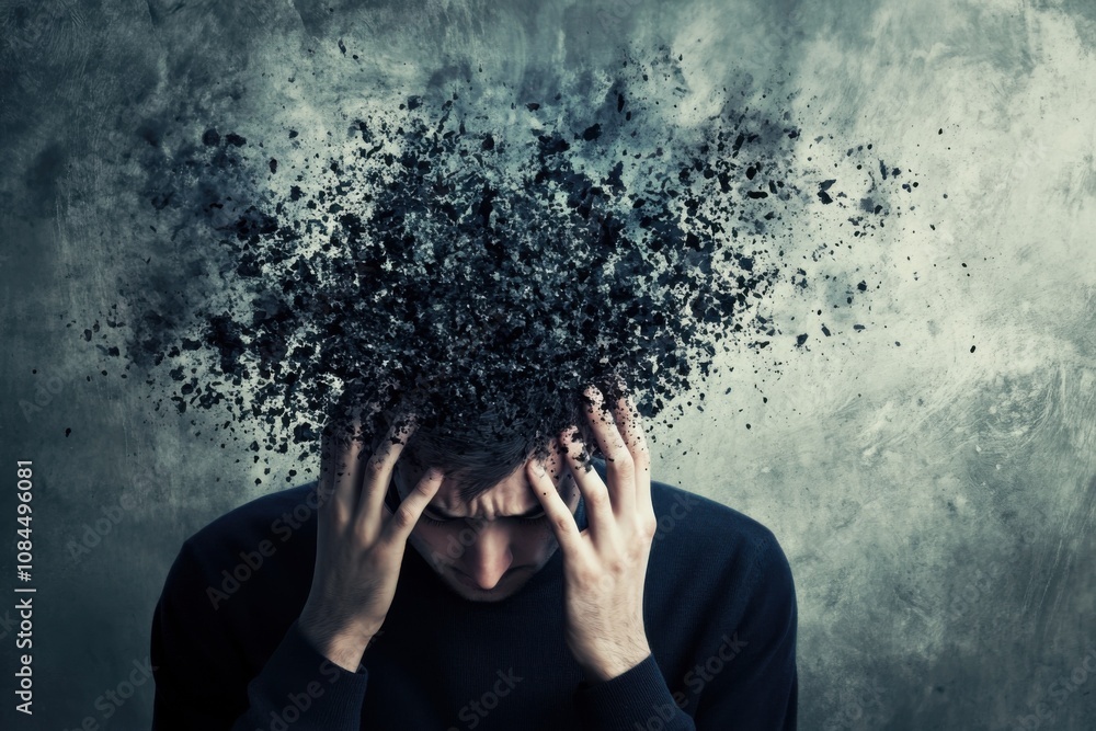 person's head exploding Stock Photo | Adobe Stock