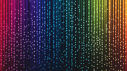 Poster - Vertical animation , Abstract colorful dotted lines background pattern