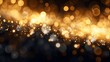 © ali - black and gold bokeh abstract light defocused luxury golden blue night dark blur depth of field holiday illuminated background