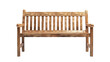 © Aleksandra - Wooden park bench on white transparent background