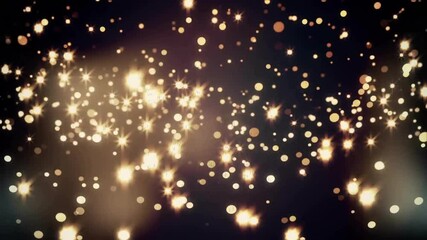 Wall Mural - animation of christmas glowing light spots decorations over black background