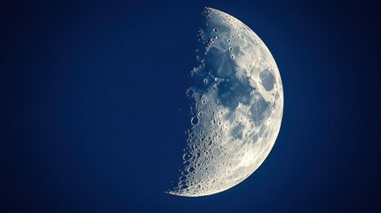Wall Mural - antique of moon astronomy night blue.