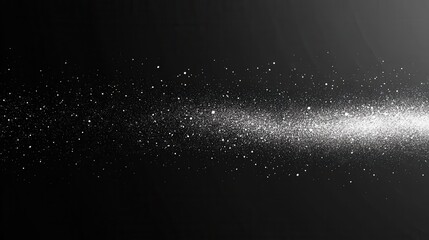Wall Mural - grainy dark gradient background, black white gray noise texture, monochrome header banner backdrop
