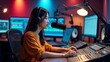 © Firman Dasmir - Korean Radio Host in Modern Studio