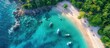 © STwul - Aerial View of a Secluded Tropical Beach