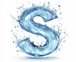 © Kitty - The letter S is made out of water