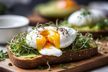a perfectly toasted slice of sourdough bread topped with mashed avocado, a sprinkle of chili flakes,