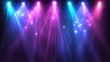 © jureephorn - Stage light beam effects with vivid colors, dynamic and bold, creating a high-energy background for concerts or entertainment videos