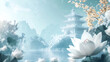 © DrPhatPhaw - White Temple, wallpaper, a religious site amidst beautiful scenery