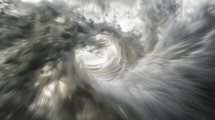 Wall Mural - The image is a blurry, swirling mass of water.