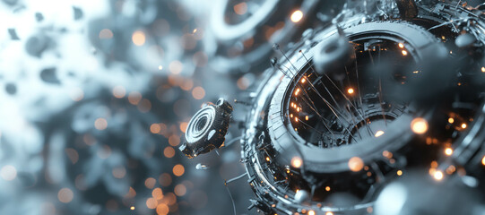 futuristic digital cyber machine background 23