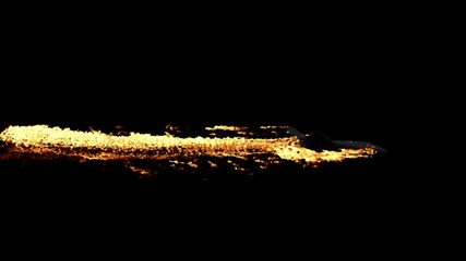 Wall Mural - nasa spacecraft burning on fire on transparent background 3d rendering with alpha channel of fire si