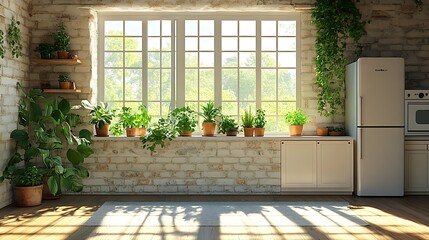 Wall Mural - Kitchen plants