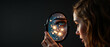 © PRODPLEUM DESIGN - Self-Reflection in a Mirror with Fireworks for the New Year