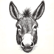 ロバ, イラスト, 図面 無料画像 - Public Domain Pictures