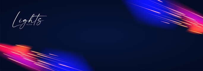 Wall Mural - Motion light effect. Shining magic background and liquid speed light.