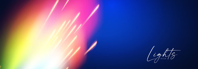 Wall Mural - Motion light effect. Shining magic background and liquid speed light.