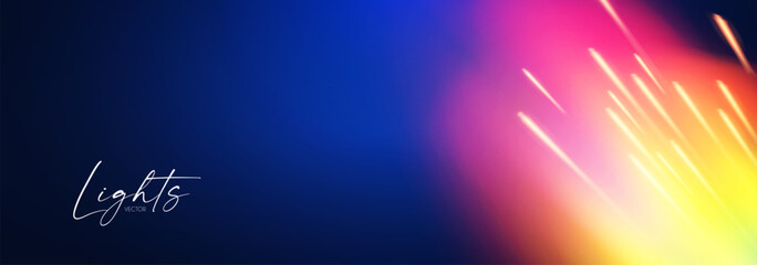 Wall Mural - Motion light effect. Shining magic background and liquid speed light.