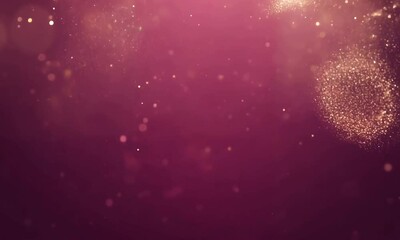 Wall Mural - a sparkling particles and red glowing bokeh lights against a dark background. create a magical, fest