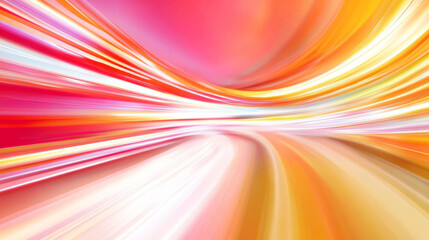 Wall Mural - 3d dynamic abstract neon light streak trail technology virtual reality background. cyberpunk futuris