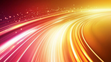 Wall Mural - 3d dynamic abstract neon light streak trail technology virtual reality background. cyberpunk futuris